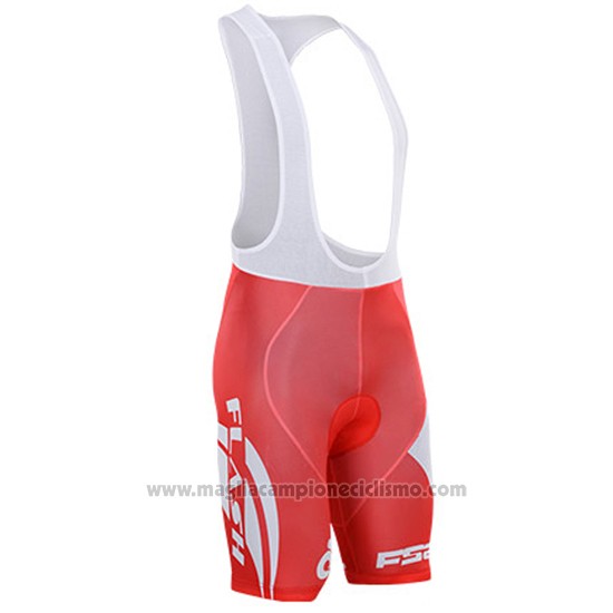 Abbigliamento Ciclismo To The Fore Rosso e Bianco Manica Corta e Salopette